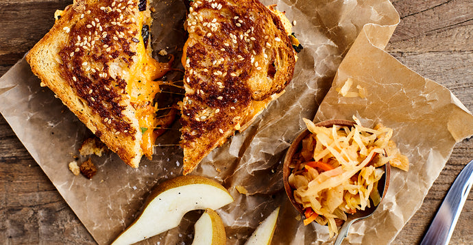 Grilled cheese and kimchi chipotle