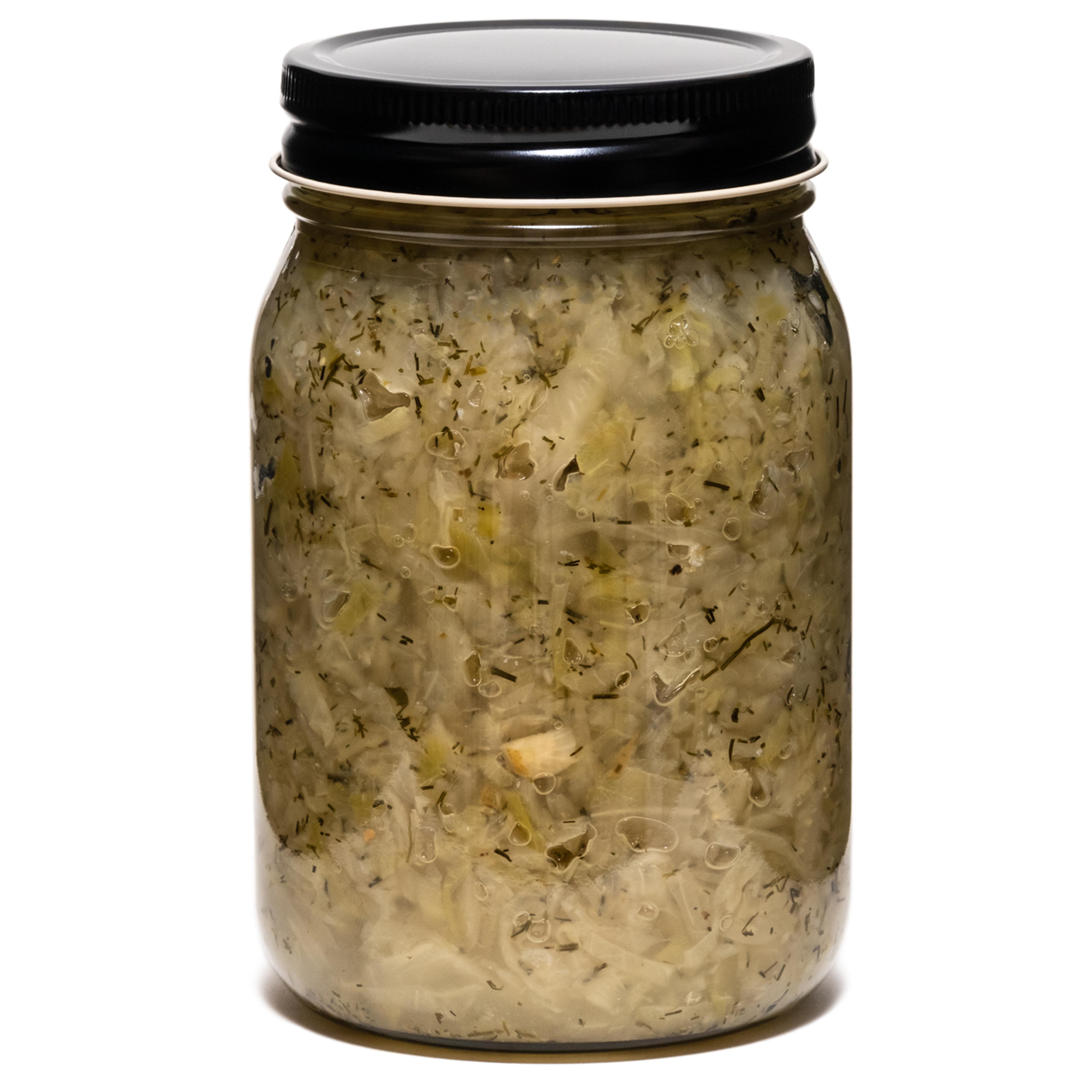 Organic lemon & dill sauerkraut - Consentida - Tout cru! Fermentation
