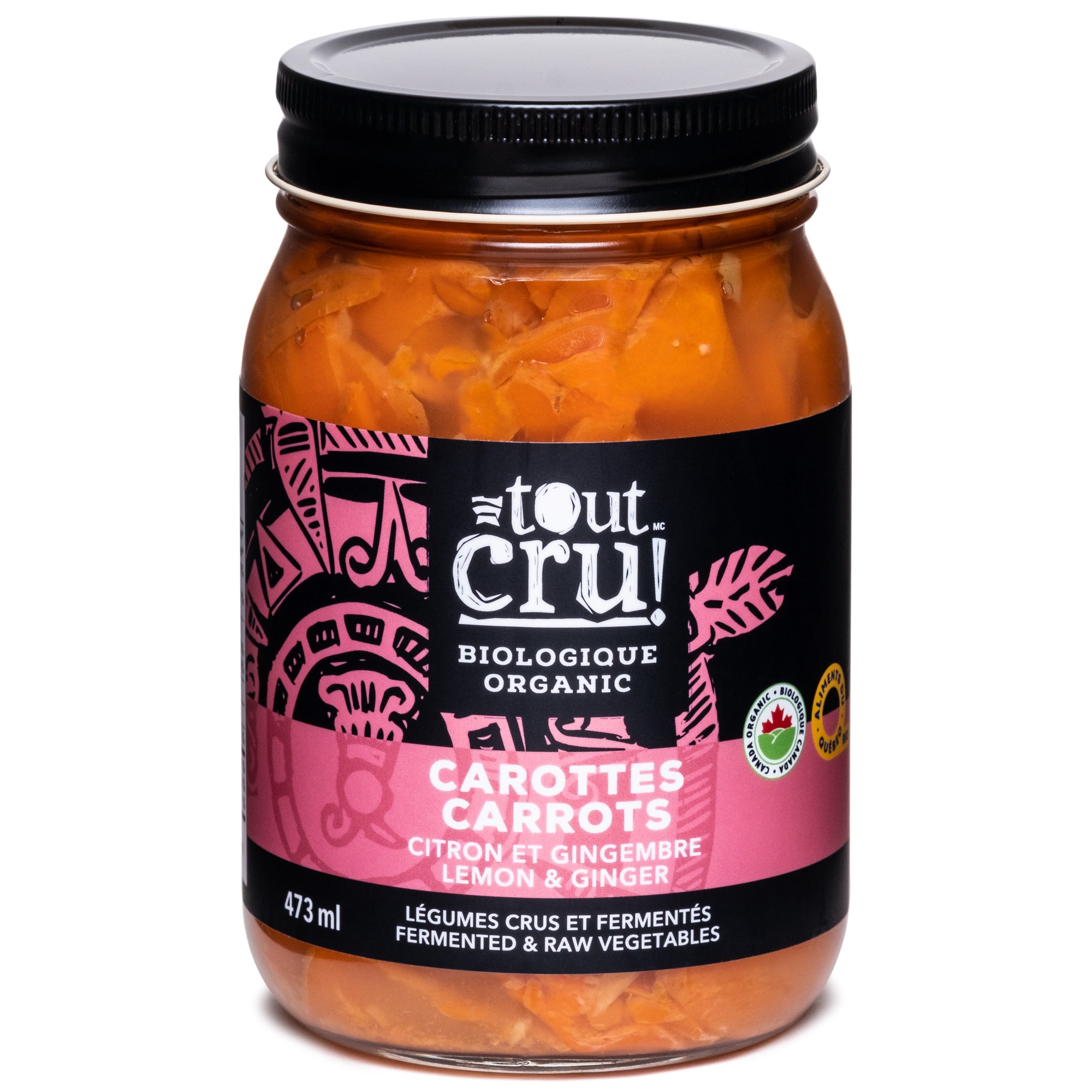 Organic carrots with lemon & ginger - Catrina - Tout cru! Fermentation